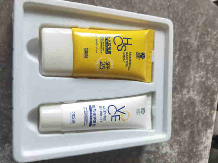 名欧 补水防晒霜套装 SPF25/PA++ 晒后修复霜 隔离紫外线 温和清爽不油腻 男女学生适用 补水防晒露50ml+修复凝胶40g怎么样，好用吗，口碑，心得，,第4张