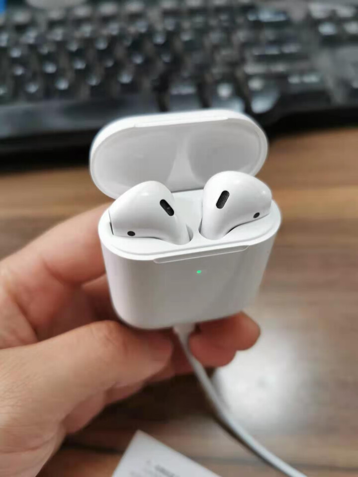 七色果Air蓝牙耳机无线双耳入耳式音乐适用苹果12iPhone7p/8/11pro小米华为华强北洛达 白色 二代1:1【改名定位+入耳检测+秒弹窗+无线充电】怎,第2张