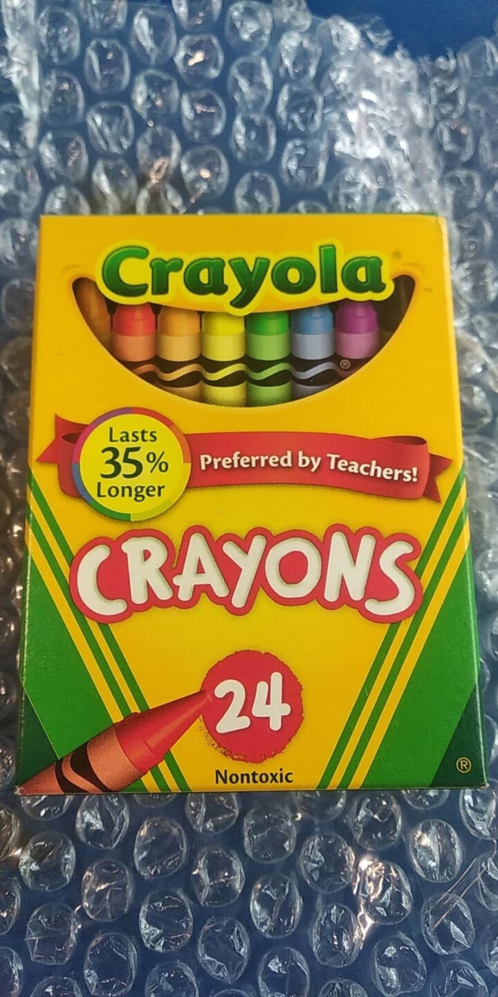 美国绘儿乐Crayola 儿童绘画 画笔工具 彩色蜡笔套装 学生绘画练习 24色标准蜡笔52,第2张