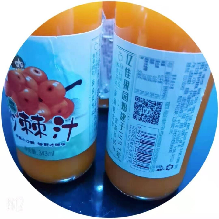 亿佳果园 沙棘汁果汁饮整箱量贩装343ml*6玻璃瓶 沙棘汁 343mL×6瓶怎么样，好用吗，口碑，心得，评价，试用报告,第4张