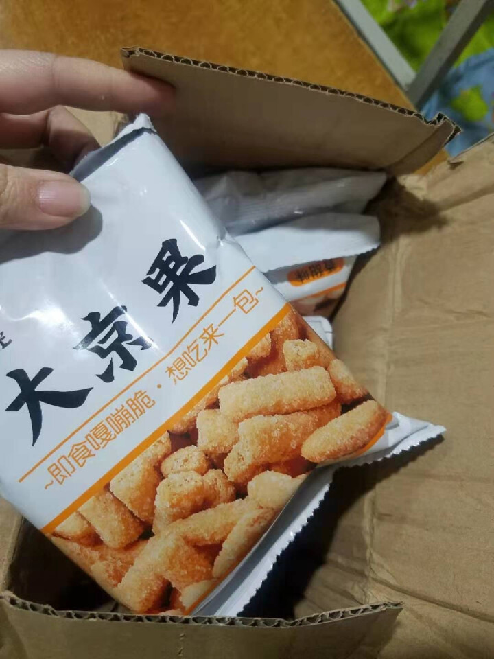 鼠客嘎嘣脆怀旧小零食山药煎饼脆片大京果蜜汁小麻花猫耳酥60g装 大京果【香甜味五包】怎么样，好用吗，口碑，心得，评价，试用报告,第3张