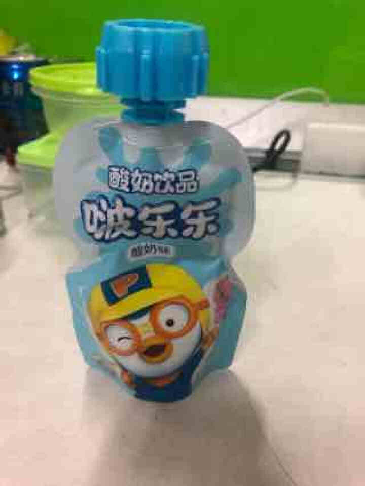 Pororo 啵乐乐 酸奶饮料 益生菌含乳饮料100g袋装草莓酸奶蜜桃味饮品 原味100g怎么样，好用吗，口碑，心得，评价，试用报告,第2张