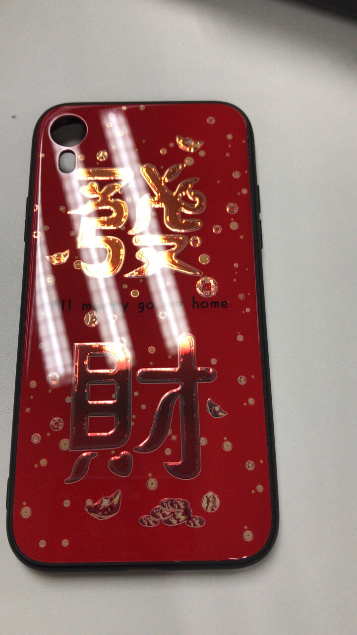 波迪漫（bodiman） 苹果XR手机壳iPhoneXsMax玻璃壳7/8plus烫金3D立体字6S 玻璃壳【新年款,第3张