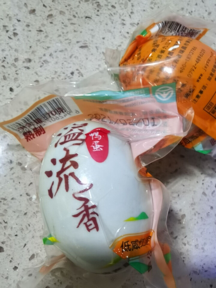 [九江馆]溢流香咸鸭蛋熟食真空红泥腌制绿色食品认证 6枚70g 家庭装怎么样，好用吗，口碑，心得，评价，试用报告,第4张