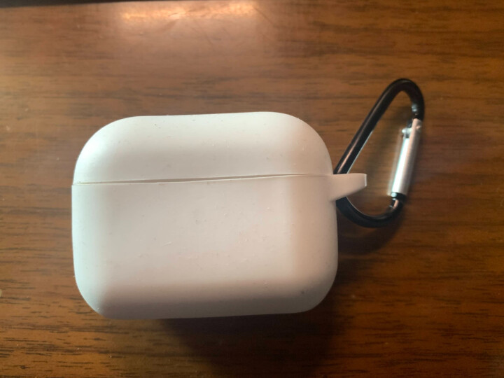 海尼锐 苹果耳机硅胶保护套AirPods Pro硅胶套超薄微磨砂防滑防摔壳带挂钩硅胶收纳盒 磨砂白【常规厚款带金属挂钩】怎么样，好用吗，口碑，心得，评价，试用报,第3张