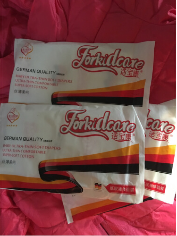 适宝康·Forkidcare 丝薄柔呵纸尿裤试用装L码*4片 适合9,第2张