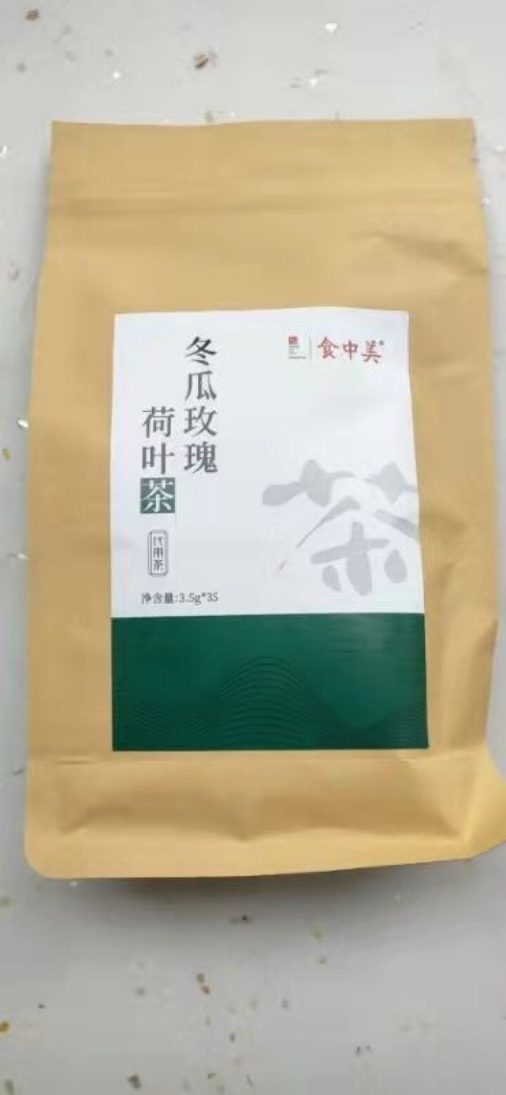 食中美冬瓜荷叶茶减肚子花草茶养生茶玫瑰花茶决明子大麦陈皮绿茶花茶组合茶包 冬瓜茶 花茶 35包1袋怎么样，好用吗，口碑，心得，评价，试用报告,第2张