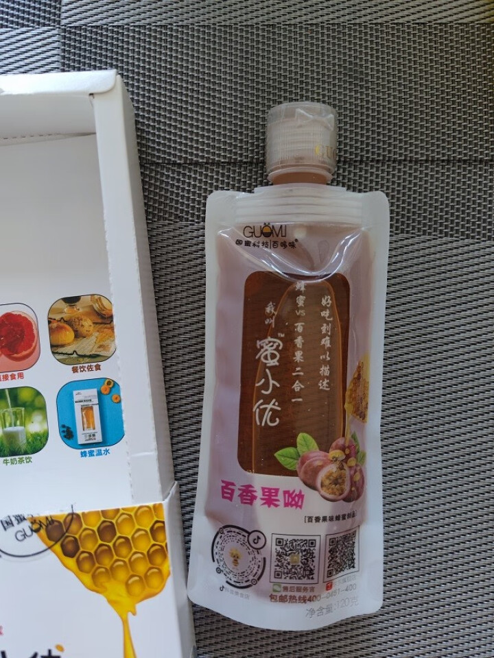 国蜜百哆味 蜂蜜 百香果蜂蜜 孕妇儿童蜂蜜 天然成熟百香果蜂蜜袋装便携装 百香果味怎么样，好用吗，口碑，心得，评价，试用报告,第6张