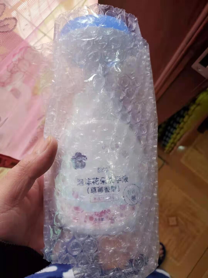 儿童开花朵泡沫型清洁洗手液猫爪印章按压式家用宝宝学生用草莓香味260ML（1瓶装） 260ML怎么样，好用吗，口碑，心得，评价，试用报告,第2张