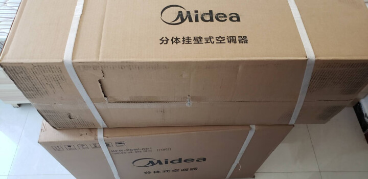 美的（Midea） 空调挂机 大1.5匹 大1匹 定速冷暖壁挂式 智能静音 智弧系列 KFR,第2张