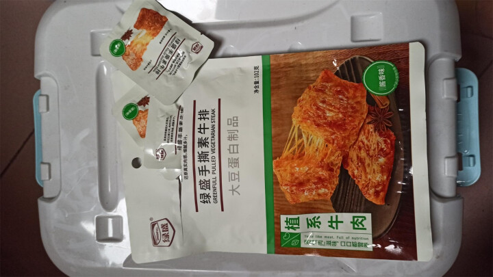 绿盛手撕102g素牛排素肉豆干素牛肉素食食品香辣条儿时怀旧小零食 酱香102g怎么样，好用吗，口碑，心得，评价，试用报告,第3张