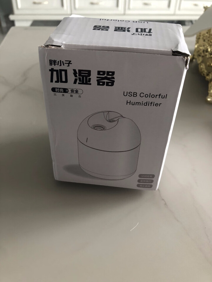 【忠正优品】胖小子加湿器USB迷你办公桌面卧室车载便携迷你家用小巧小型轻音加湿 冰川白怎么样，好用吗，口碑，心得，评价，试用报告,第2张