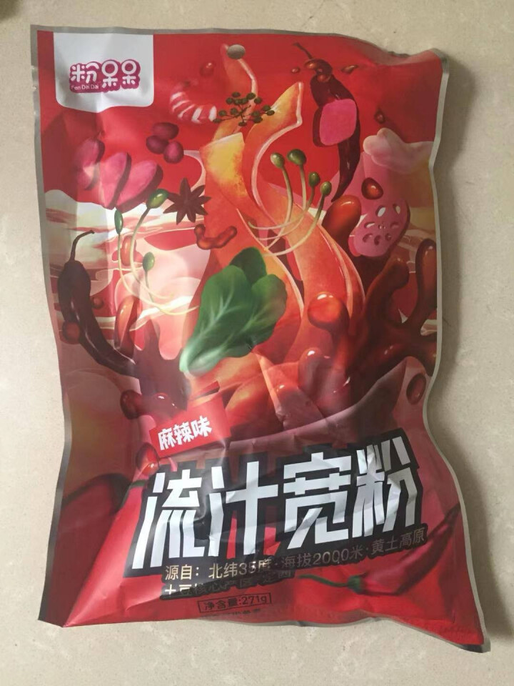 粉呆呆 麻辣流汁宽粉带料包 甘肃定西土豆宽粉 螺霸王酸辣螺蛳粉白家陈记马铃薯粉条 速食宽粉 粉呆呆流汁宽粉 271g*1袋怎么样，好用吗，口碑，心得，评价，试用,第2张