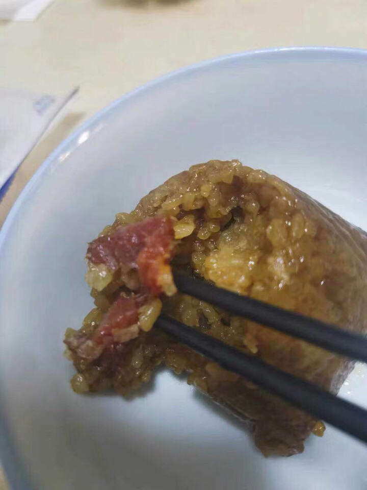 鲜肉粽子礼盒 五香肉咸粽网红水晶粽靓小白多口味咸蛋黄蜜枣杂粮水果粽端午节散装批发团购 【试吃装】靓小白传统蜜枣粽100g(单个)怎么样，好用吗，口碑，心得，评价,第4张