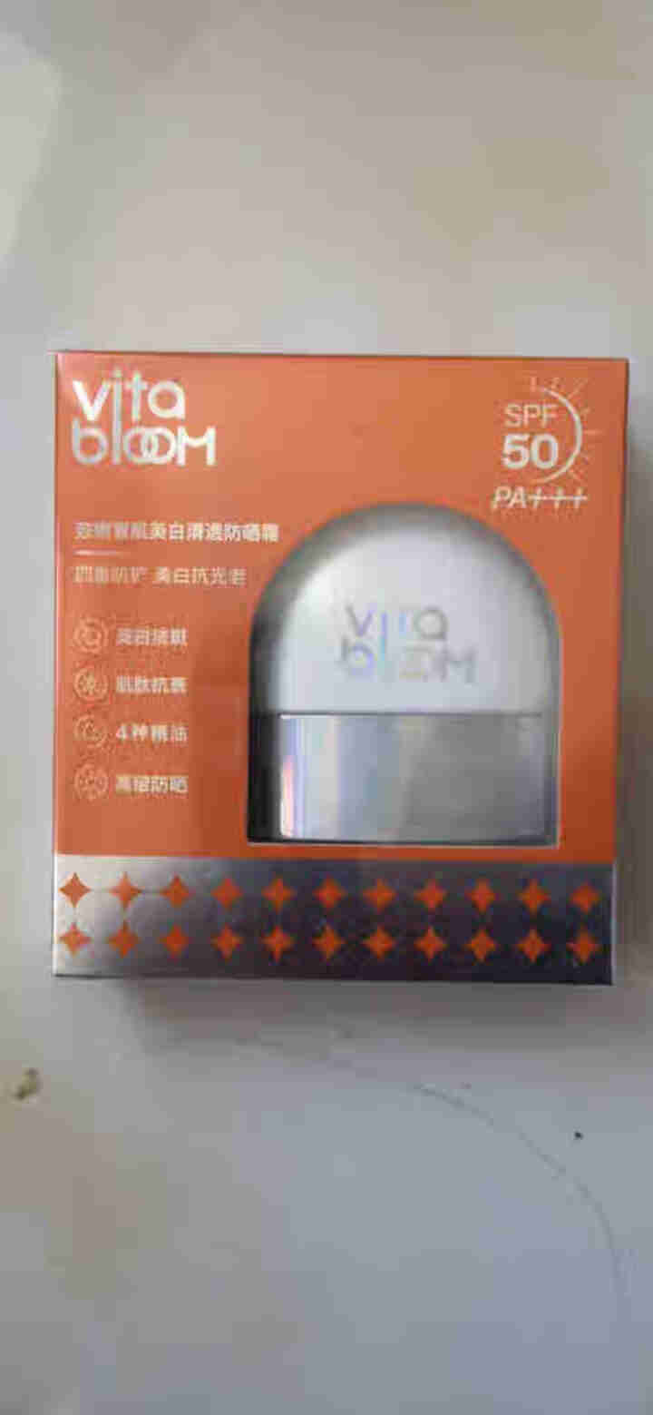 植之璨(Vita Bloom)清透防护隔离保湿滋润面部防水防汗SPF50+PA+++清透防晒霜 30g怎么样，好用吗，口碑，心得，评价，试用报告,第2张