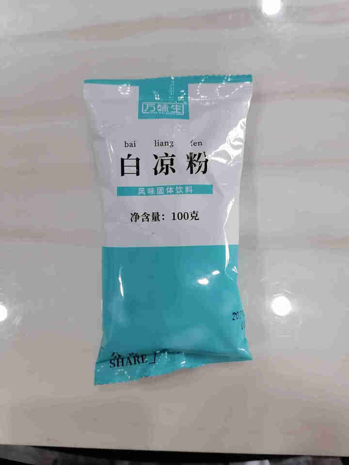 万味生 白凉粉100g/袋果冻用的白凉粉儿凉粉粉果冻家用食用儿童自制食用专用粉模具烘焙原料 白凉粉100g怎么样，好用吗，口碑，心得，评价，试用报告,第2张