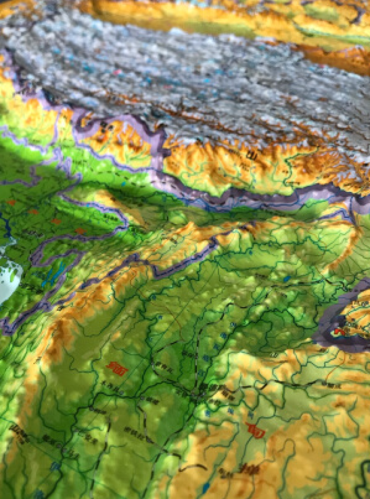 【3D精雕版】立体地图 约1.1米*0.8米 中国地形 世界地形 2019新版三维凹凸地图挂图怎么样，好用吗，口碑，心得，评价，试用报告,第4张