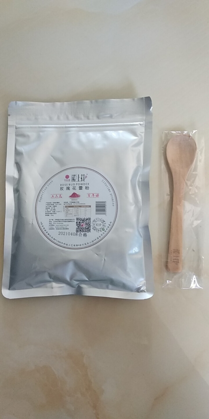 诺上花玫瑰花粉平阴食用重瓣红玫瑰100g破壁打磨花蕾粉怎么样，好用吗，口碑，心得，评价，试用报告,第2张