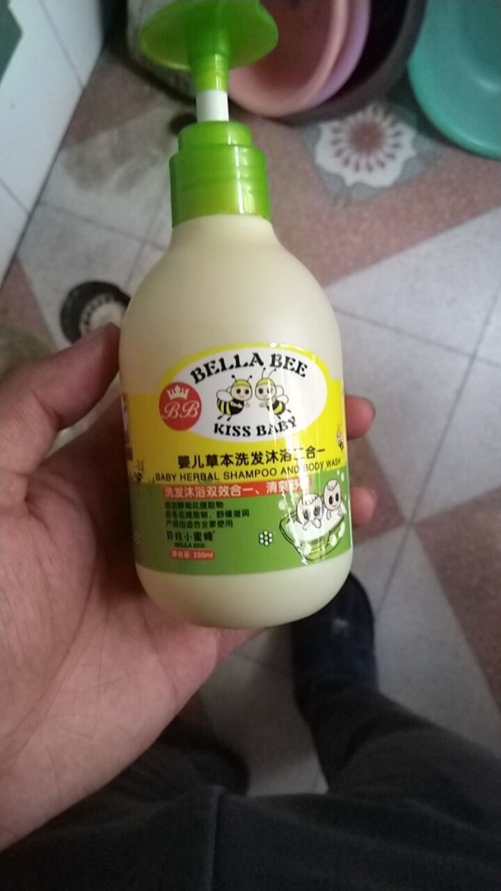 贝拉小蜜蜂（BELLA BEE）儿童草本沐浴露 宝宝洗护肤用品 洗发沐浴二合一BL,第2张