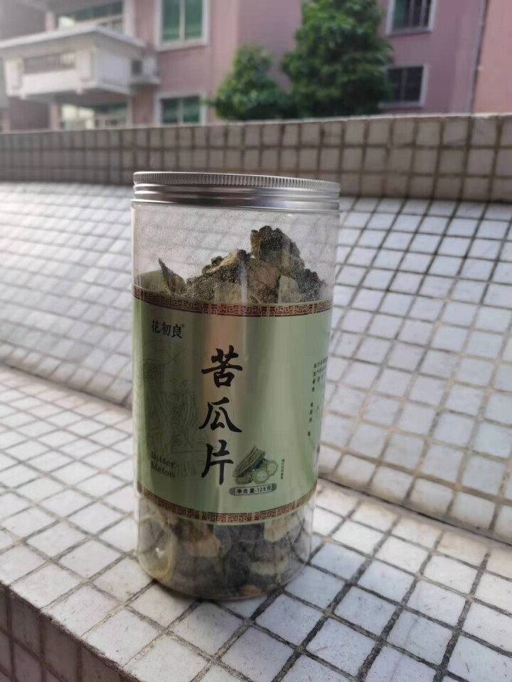 花初良 苦瓜片茶125g/两罐 苦瓜干花茶 原味苦瓜片无糖花草茶叶可搭荷叶茶胎菊玫瑰花怎么样，好用吗，口碑，心得，评价，试用报告,第4张