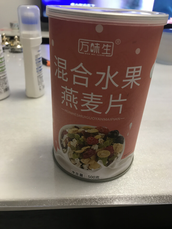 万味生坚果燕麦片500g/罐 即食冲饮谷物脱脂早餐食品水果麦片 混合水果燕麦片怎么样，好用吗，口碑，心得，评价，试用报告,第2张