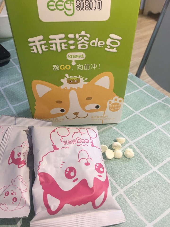 【额额狗】宝宝零食益生菌酸奶溶豆豆入口即化溶豆婴儿辅食 猕猴桃味怎么样，好用吗，口碑，心得，评价，试用报告,第2张