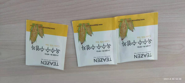 TEAZEN韩国进口玉米须茶代用茶 独立小包装茶包泡茶300克 茶包1.5g*200袋玉米须茶 试用装，单拍不发货怎么样，好用吗，口碑，心得，评价，试用报告,第4张