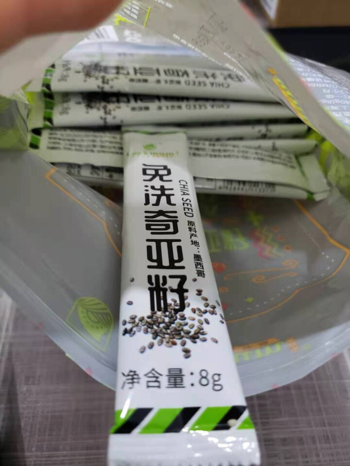 乐食麦（Lee's mum） 墨西哥进口免洗奇亚籽 即食代餐饱腹 Chia Seed鼠尾草种子奇亚籽冲饮 分享装8g*30条怎么样，好用吗，口碑，心得，评价，试,第2张