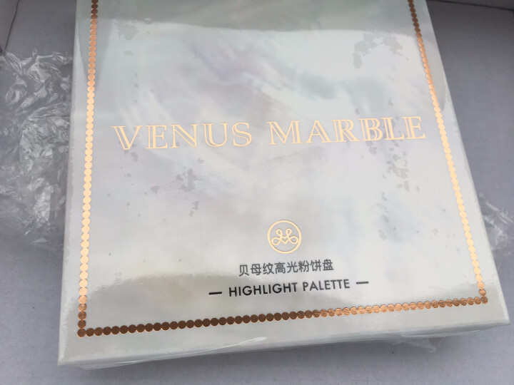 【官方正品】VENUS MARBLE高光大理石高光盘4色贝母定妆粉饼提亮肤色立体修容彩妆盘新手怎么样，好用吗，口碑，心得，评价，试用报告,第4张