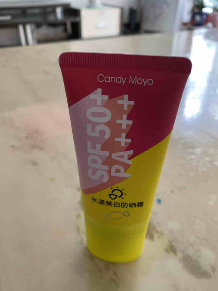 CandyMoyo膜玉 防晒霜乳SPF50+PA+++隔离UV水润轻薄清爽防水防汗 水漾美白防晒霜 SPF50+怎么样，好用吗，口碑，心得，评价，试用报告,第3张