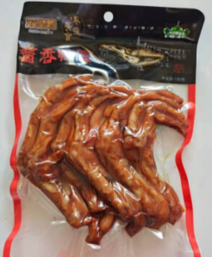 苏皇鸭酱香鸭掌鸭脚135g/袋真空包装即食卤味下酒菜穆斯林清真食品 酱香鸭掌135g*1袋怎么样，好用吗，口碑，心得，评价，试用报告,第3张