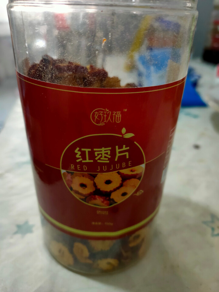 好玖福红枣片黑红枸杞桂圆干 枣圈脆片枸杞子龙眼肉 南北干货休闲零食即食冲泡 150g红枣片怎么样，好用吗，口碑，心得，评价，试用报告,第2张