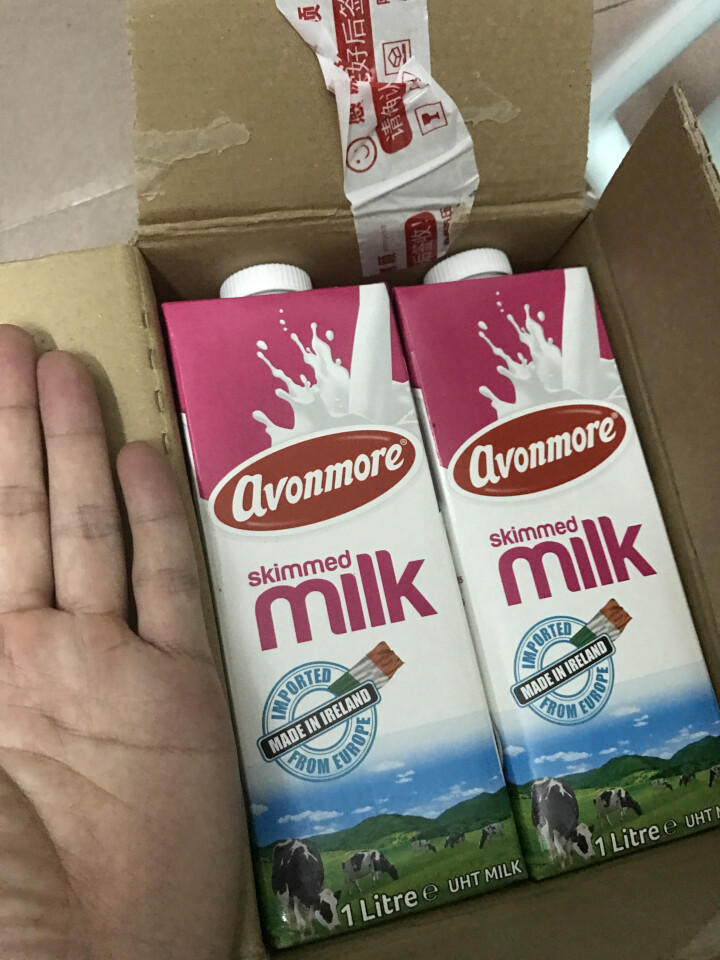 爱尔兰进口 艾恩摩尔（AVONMORE）脱脂牛奶1L*6 整箱装怎么样，好用吗，口碑，心得，评价，试用报告,第3张