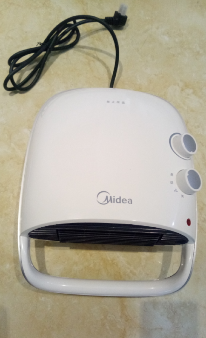 美的（Midea）冷暖两用取暖器暖风机节能省电静音壁挂式防水浴室家用速热迷你电暖器 白色怎么样，好用吗，口碑，心得，评价，试用报告,第7张