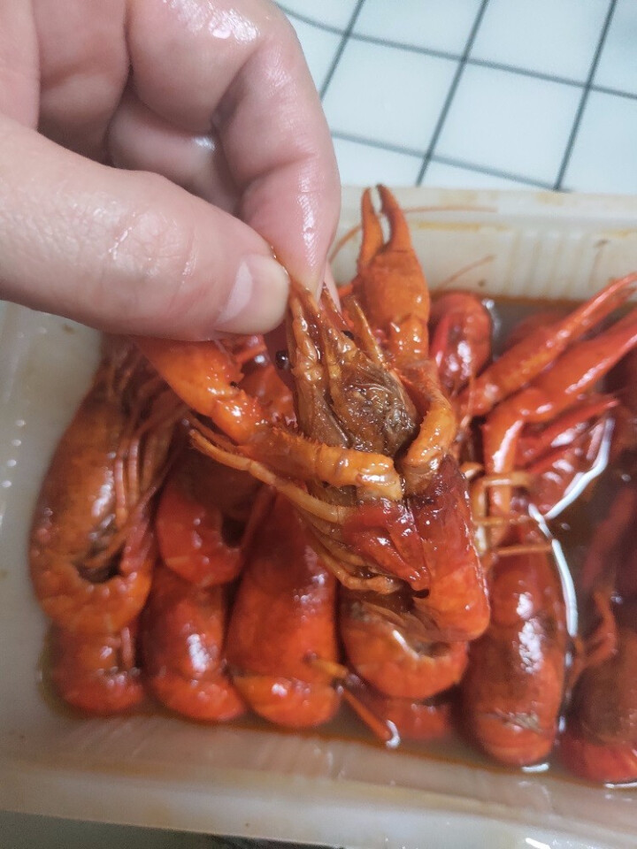 虾运 麻辣小龙虾 秘制卤虾 加热即食 湖北农产品 方便菜 辣卤口味 中号4,第4张