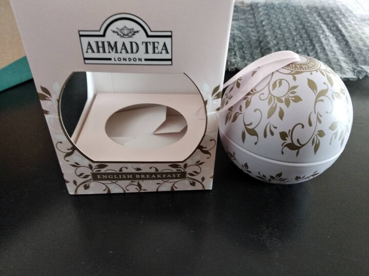 英国亚曼(AHMAD TEA)英式早餐红茶送闺蜜节日款球罐情人节纪念版送女友 原装进口30g/罐怎么样，好用吗，口碑，心得，评价，试用报告,第4张