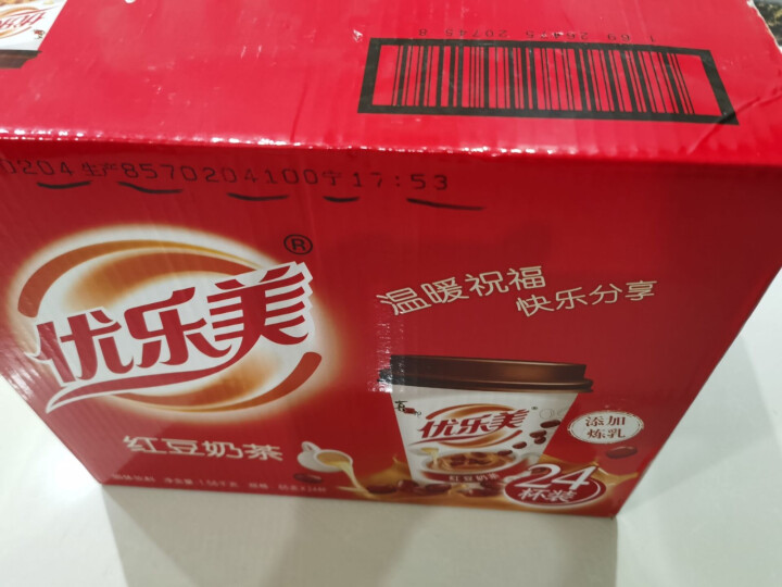 优乐美 红豆奶茶65g*24杯装 手工冲泡下午茶奶茶网红早餐食品 红豆奶茶整箱【24杯】怎么样，好用吗，口碑，心得，评价，试用报告,第4张