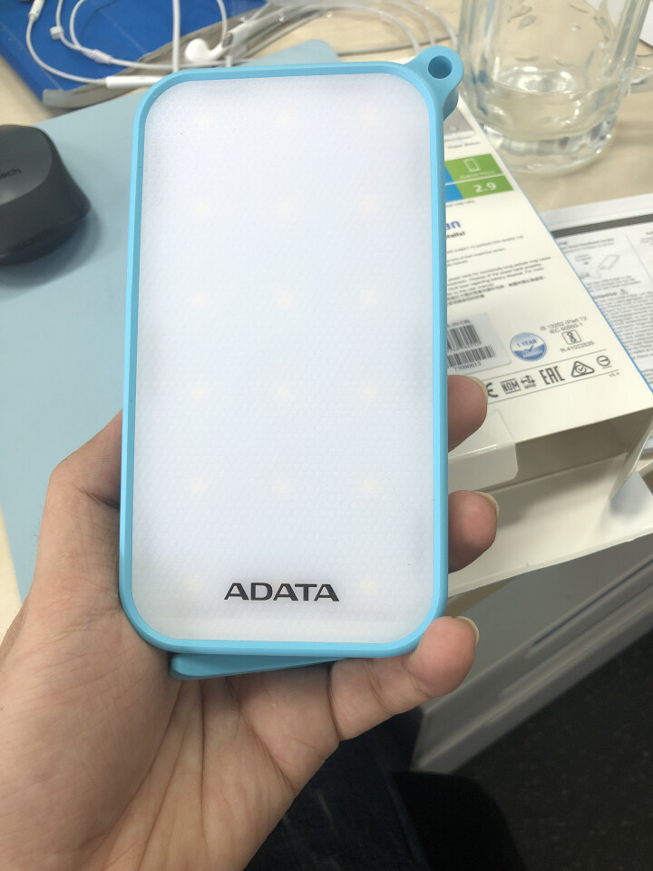 ADATA/威刚 D8000L 8000M毫安充电宝手机通用移动电源防水防尘 蓝色怎么样，好用吗，口碑，心得，评价，试用报告,第2张