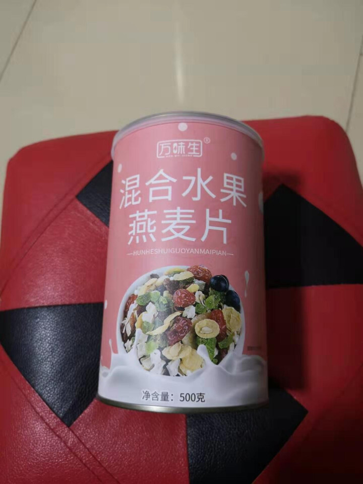 万味生坚果燕麦片500g/罐 即食冲饮谷物脱脂早餐食品水果麦片 混合水果燕麦片怎么样，好用吗，口碑，心得，评价，试用报告,第2张