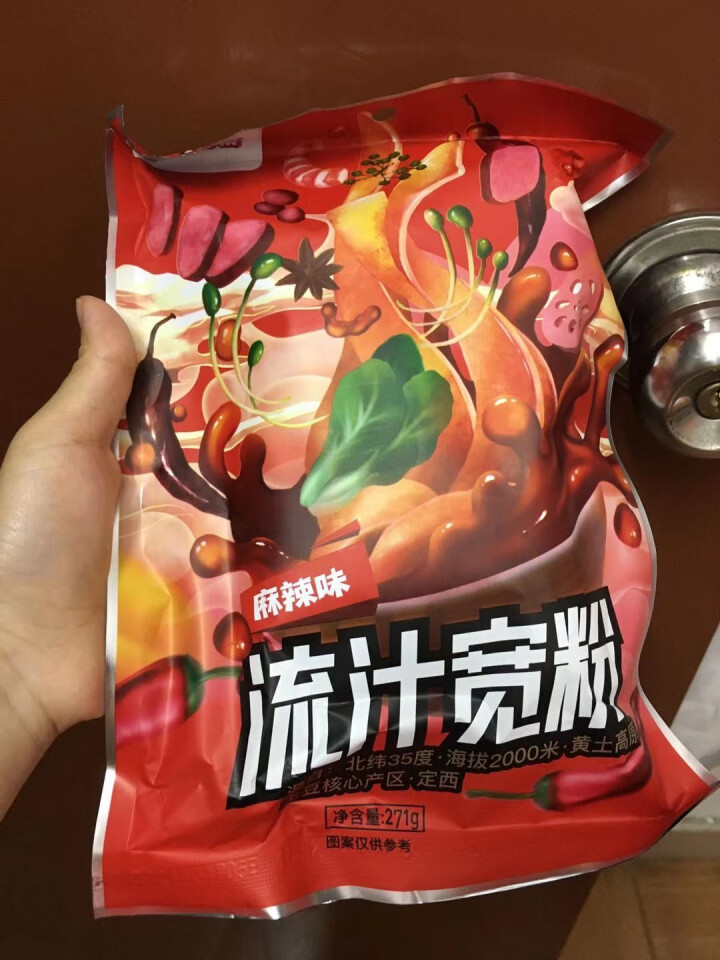 粉呆呆 麻辣流汁宽粉带料包 甘肃定西土豆宽粉 螺霸王酸辣螺蛳粉白家陈记马铃薯粉条 速食宽粉 粉呆呆流汁宽粉 271g*1袋怎么样，好用吗，口碑，心得，评价，试用,第2张