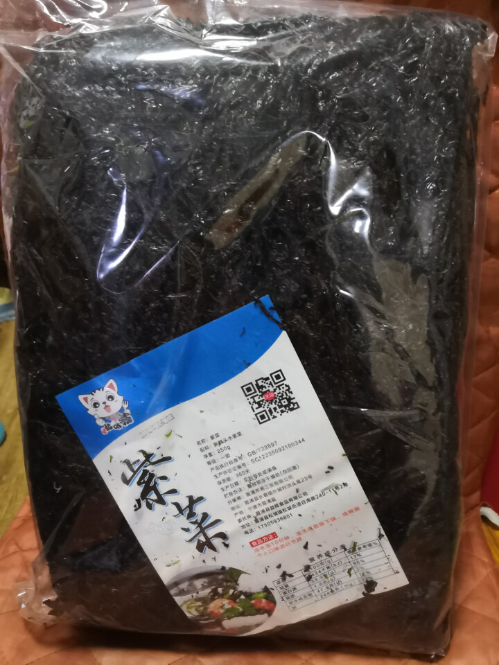 优味猫 头水紫菜 霞浦紫菜干货 海产干货 煲汤紫菜 250g怎么样，好用吗，口碑，心得，评价，试用报告,第2张