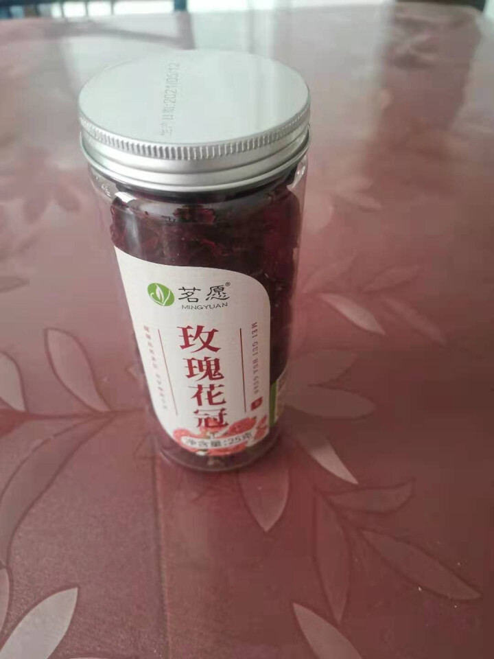 【发3罐】玫瑰花冠 玫瑰花茶平阴重瓣玫瑰茶大朵干玫瑰泡水喝的花草茶 25克/罐怎么样，好用吗，口碑，心得，评价，试用报告,第3张