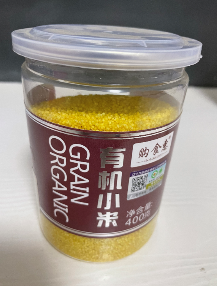 购食惠 有机 黄小米400g（五谷 杂粮 小黄米 月子粥 粗粮 小米粥）怎么样，好用吗，口碑，心得，评价，试用报告,第2张