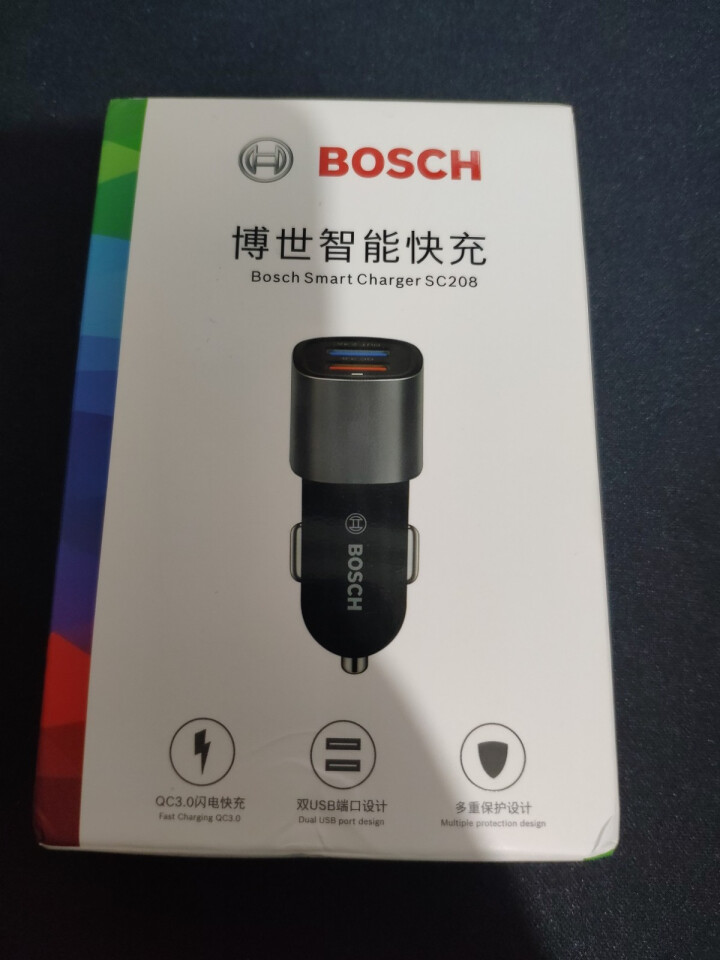 博世（BOSCH）车载充电器车充PS500智能多功能双USB车载手机充电器一拖二3.0快充点烟器拓展 不含点烟器s208怎么样，好用吗，口碑，心得，评价，试用报,第2张