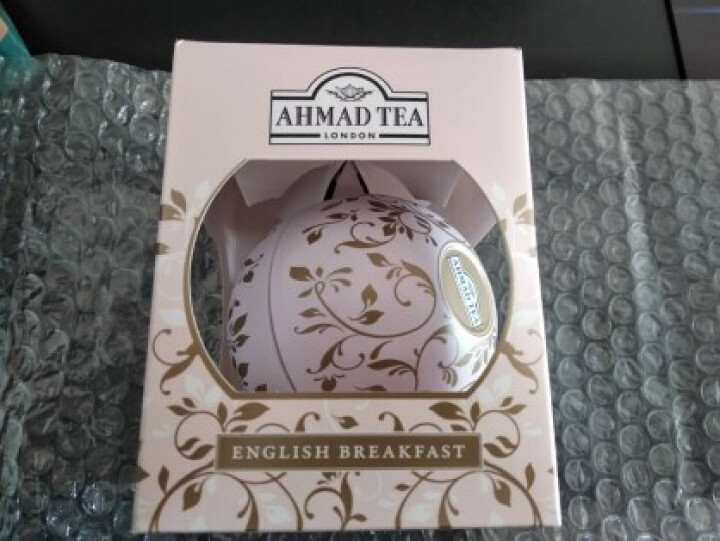 英国亚曼(AHMAD TEA)英式早餐红茶送闺蜜节日款球罐情人节纪念版送女友 原装进口30g/罐怎么样，好用吗，口碑，心得，评价，试用报告,第3张