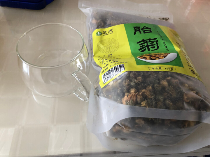 【半斤装量贩装】菊花茶胎菊王 优质桐乡杭白菊胎菊花草茶茶叶袋装 可搭特级去火下火茶凉茶金银花补气血茶 优质胎菊250克/袋怎么样，好用吗，口碑，心得，评价，试用,第2张