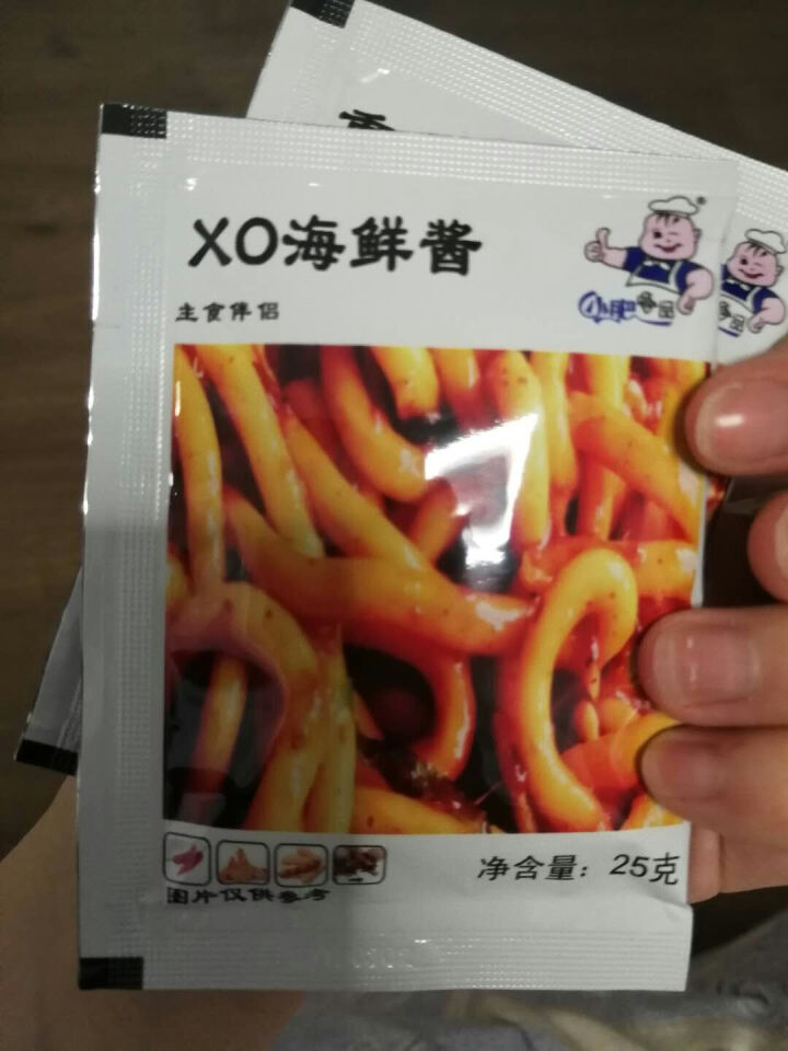 小肥拌饭25g*20袋XO海鲜酱重庆小面酱拌面酱料包小包装香辣麻辣味袋装 25g重庆小面+XO海鲜酱各一袋怎么样，好用吗，口碑，心得，评价，试用报告,第4张