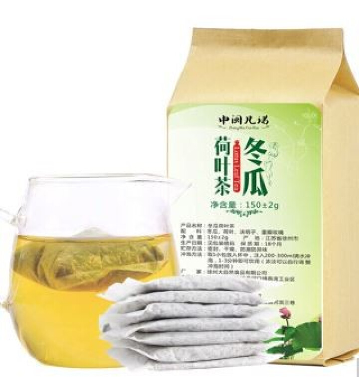 【买2送1】冬瓜荷叶茶大肚子茶冬瓜茶干荷叶片薄荷叶玫瑰花草茶袋泡茶花草茶 150g/包怎么样，好用吗，口碑，心得，评价，试用报告,第2张