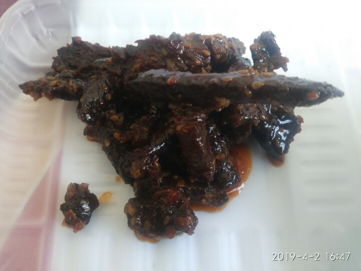 麻辣牛肉干82g/盒  休闲零食麻辣零食肉干肉脯四川特产 五香吮指牛肉盒装多口味 麻辣味*1怎么样，好用吗，口碑，心得，评价，试用报告,第4张