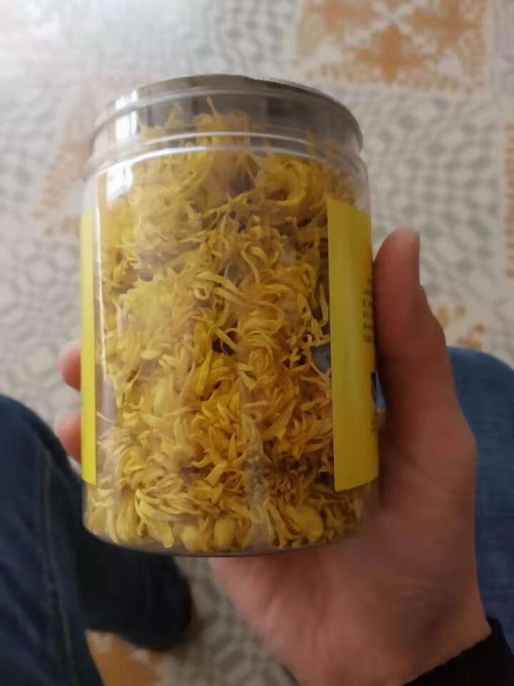 【九江馆】古篱园菊花茶 金丝皇菊 花草茶  独立包装 圆盒菊花茶 一朵一杯 金丝黄菊20克怎么样，好用吗，口碑，心得，评价，试用报告,第5张